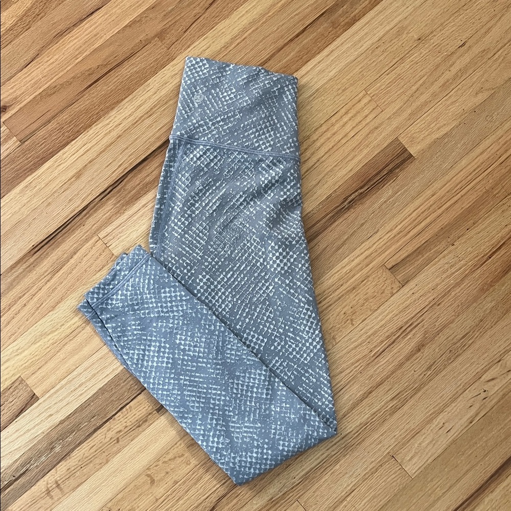 lululemon athletica Gray Patterned Leggings